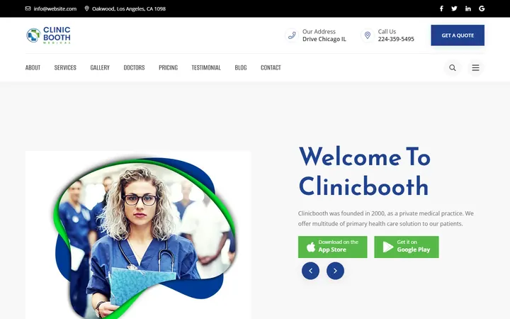 Clinicbooth preview